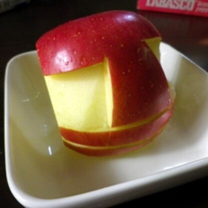 ねあっっさんっっ、これ、超どツボですっ！すぐにでも作りたかったのでリンゴでやりました。
って、だめかなリンゴじゃ。。。
とにかく賞賛を送りたかった。たのし～♪
